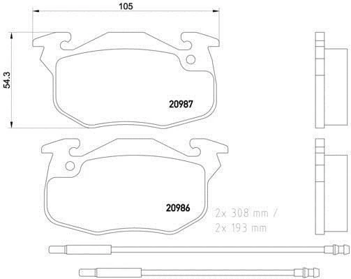 Renault R11 Flash Ön Fren Balata (1989-1996) 1.6, 1.7 7711130034 ürün görseli