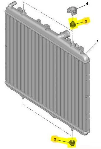Citroen Berlingo Radyator Lastik (2012-2019) 1.6 HDI 1312C3 ürün görseli
