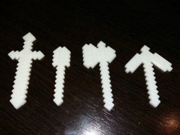 Minecraft Araçları: Kazma, Balta, Kürek, Kılıç Oyuncak - 2