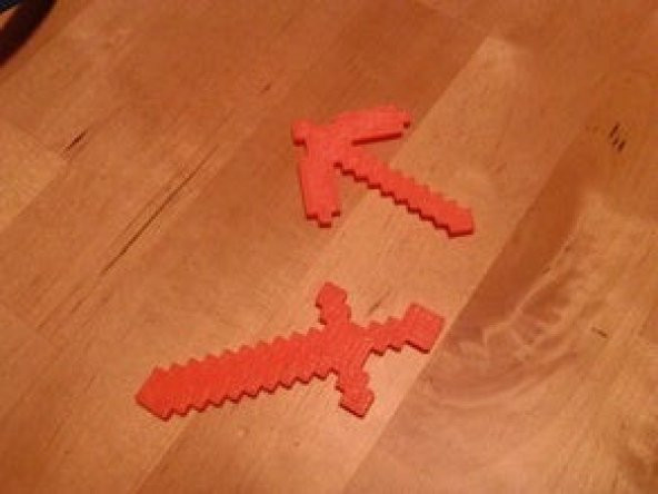 Minecraft Araçları: Kazma, Balta, Kürek, Kılıç Oyuncak - 6
