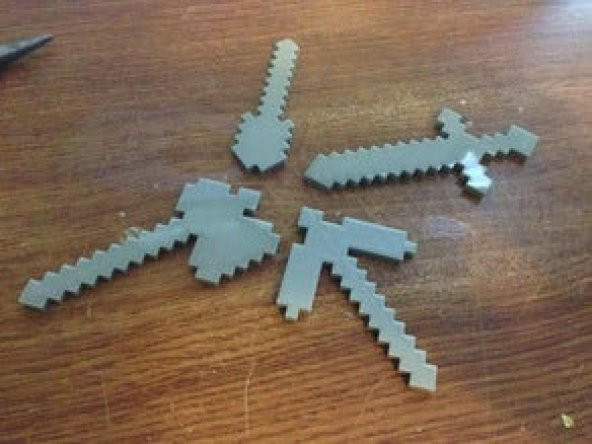 Minecraft Araçları: Kazma, Balta, Kürek, Kılıç Oyuncak - 8