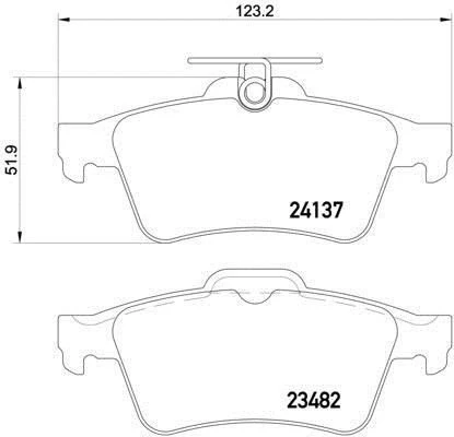 Citroen C5 Arka Fren Balatasi (2008-2015) 1.6 HDI, 2.0 HDI, 1.6 L THP 440601689R - 2