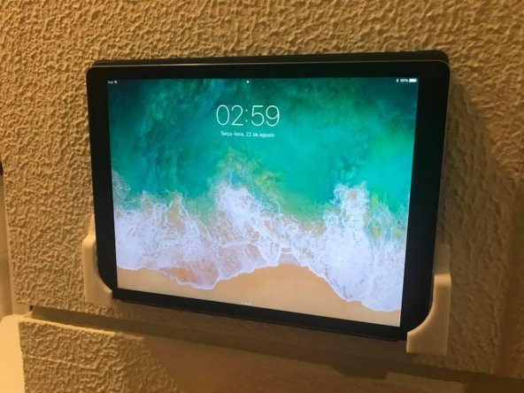Ipad Tablet Duvara Montaj Aparatı Tutucu Askısı Standı Aparatı - 1