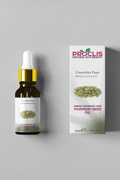 PROCLİS Soğuk Sıkım %100 Doğal Kabak Çekirdeği Yağı, Pumpkin Seed Oil, 50 ml - 3