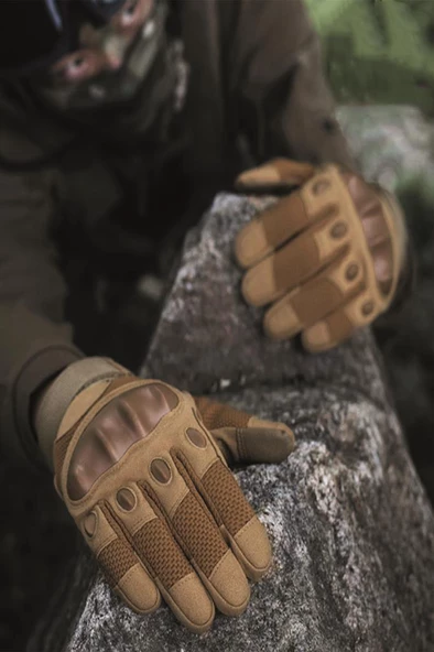 Single Sword Koruyucu Tam Parmak Motorcu Ve Bisiklet Eldiveni - 5