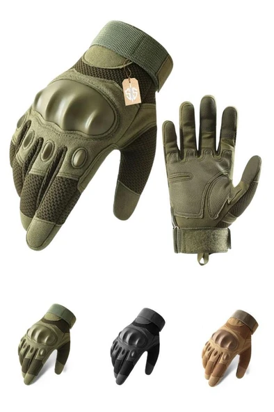 Single Sword Koruyucu Tam Parmak Motorcu Ve Bisiklet Eldiveni - 8