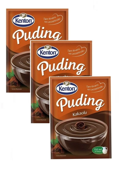 Kenton Kakaolu Puding 3x147 Gram