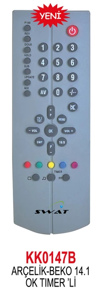 ARÇELİK BEKO TİMERLİ RC UYDU KUMANDASI ürün görseli 1