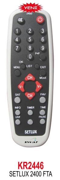 SETLUX 2400 FTA UYDU KUMANDASI ürün görseli 1
