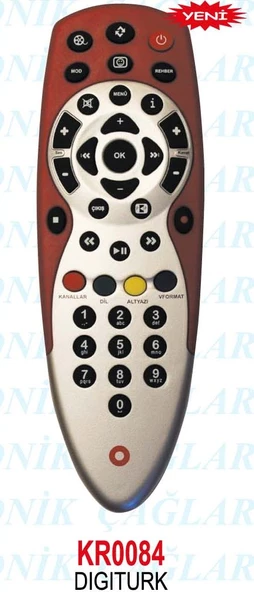 DIGITURK DT-8003 HD PLUS KIRMIZI UYDU KUMANDASI