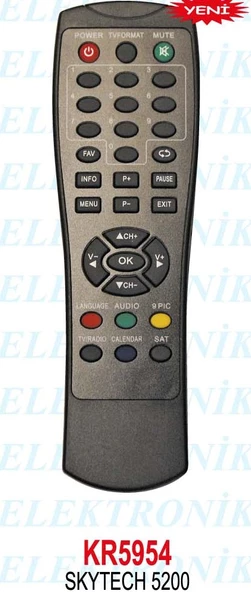 SKYTECH ST 5200 SD UYDU KUMANDASI