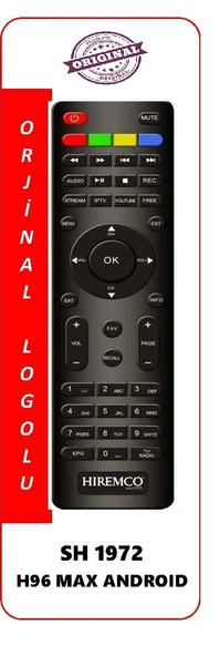 (ORJİNAL) HİREMCO H96 MAX ANDROID KUMANDASI ürün görseli 1
