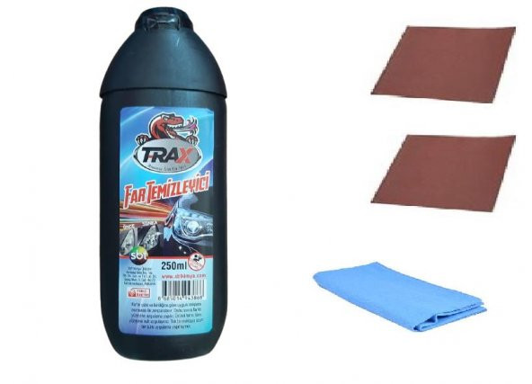 Trax Far Temizleme Seti 2 Ad Zımpara 1 ad Bez*