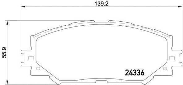 Toyota Corolla Ön Fren Balata (2007-2013) 1.6, 1.3 0446502220 - Resim 2