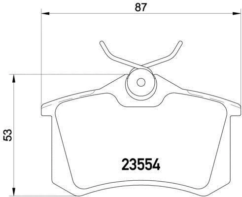 Peugeot 207 Arka Fren Balatasi (2006-2010) 1.6 425056 - Resim 2