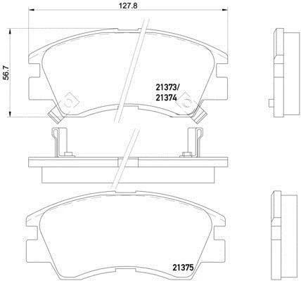 Mitsubishi L300 Ön Fren Balata (1998-2012) 2.5 MR389526 - Resim 2