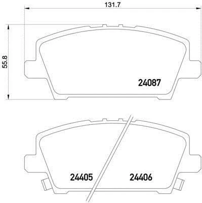 Honda Civic Arka Fren Balatasi (2006-2012) 1.8, 1.4 43022SMGE00 - 2