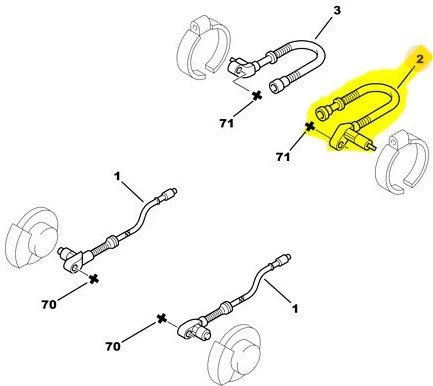 Citroen Jumper Arka Sol Abs Kablosu (2002-2007) 2.8 HDI 4545A1 ürün görseli