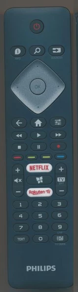 PHILIPS NETFLIX-RAKUTEN TV TUŞLU BRC0884301-01 LED TV KUMANDASI ürün görseli 1