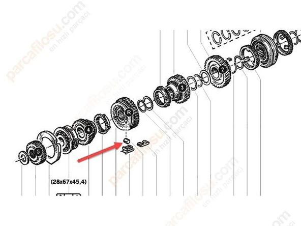 Renault R11 Flash Vites Çubuğu (1989-1996) 1.6, 1.7 7700667703 - Resim 2