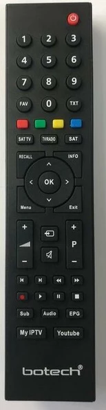 BOTECH LCD LED MYIPTV/YOUTUBE TUŞLU TV KUMANDA