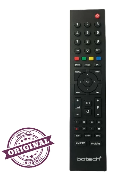 BOTECH LCD LED MYIPTV/YOUTUBE TUŞLU TV KUMANDA - Resim 2