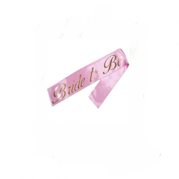 BRİDE TO BE KUŞAK PEMBE GOLD 150 CM - 2
