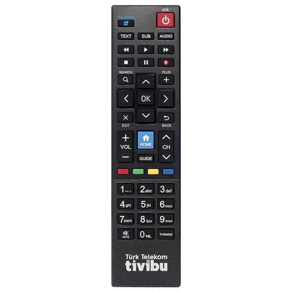 TIVIBU HOME+TV APPS TUŞLU UYDU 2020  KUMANDASI