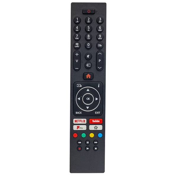 VESTEL NETFLIX-YOUTUBE-PLAY TUŞLU LCD-LED TV KUMANDA (RC43137-30101403)