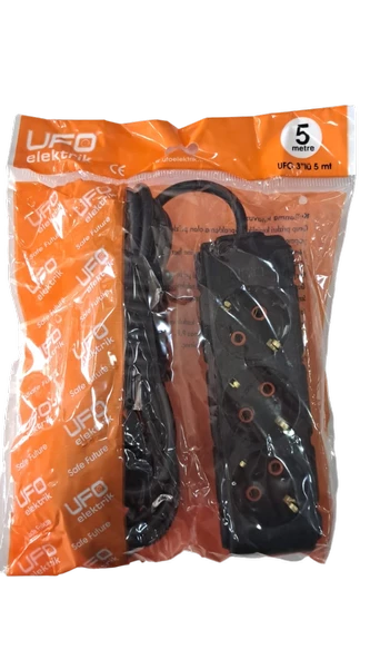 UFO 5M GRUP PRİZ SİYAH ürün görseli 1