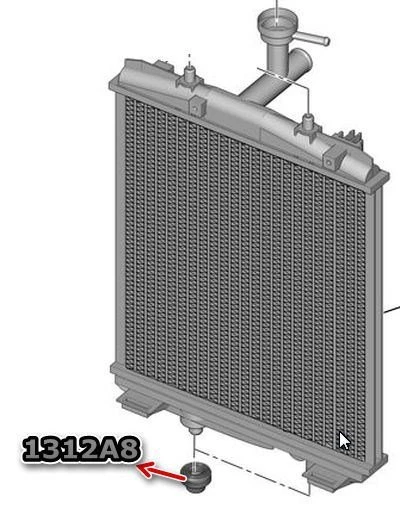 Citroen C1 Radyator Lastik (2006-2014) 1.0 1312A8 ürün görseli