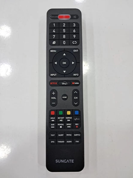 SUNGATE DİSNEY-NETFLİX-YOUTUBE TUŞLU LCD TV KUMANDASI