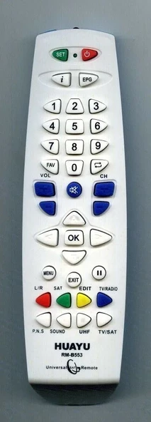 HUAYU RM-B553 Universal SAT Remote Control ürün görseli 1