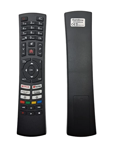 VESTEL NETFLIX-PRIME VIDEO-YOUTUBE-TWITCH TUŞLU OVAL KALIP LCD LED TV KUMANDA