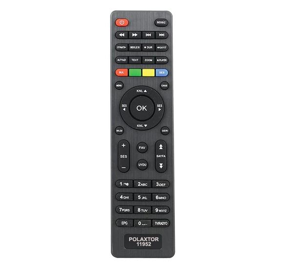 HOMETECH MERSAT VIP KORAX TECHNIKSAT POLAXTOR HD SLİM UYDU KUMANDASI