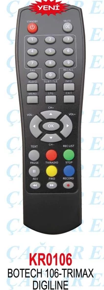 Botech Piko 106 Mini Uydu Alıcı Kumandası ürün görseli 1