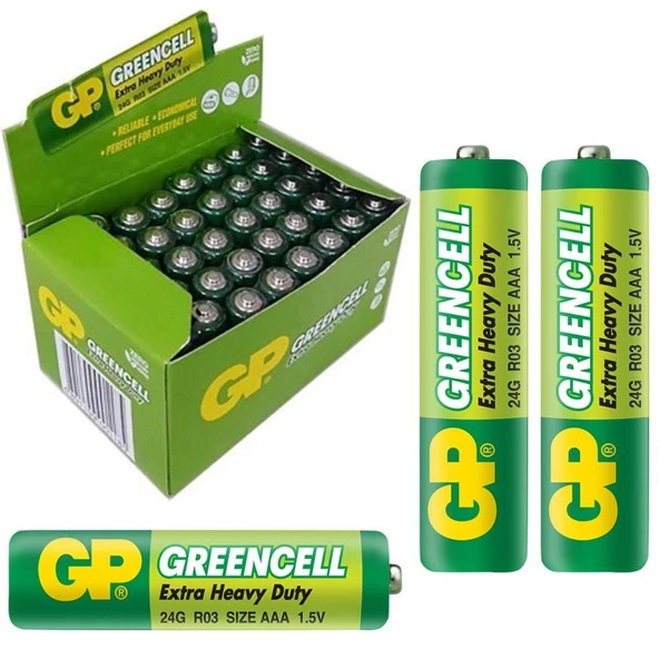 GP Greencell GP24G-2S2 R03 AAA İnce Kalem Pil