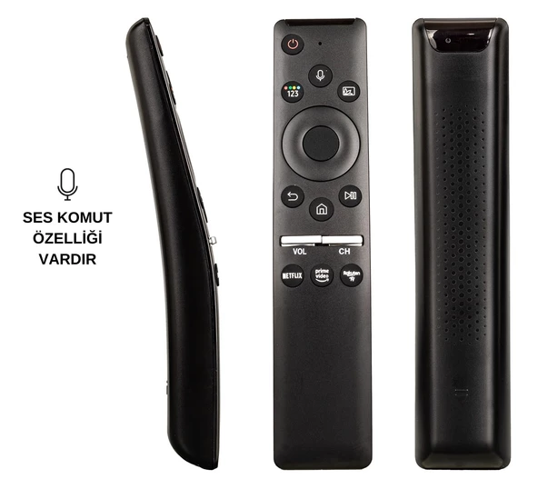 (SES KOMUTLU) SAMSUNG RM-G2100 V1 BN59-01312B NETFLIX-PRIME VIDEO TUŞLU SES KOMUTLU LCD LED TV KUMANDA