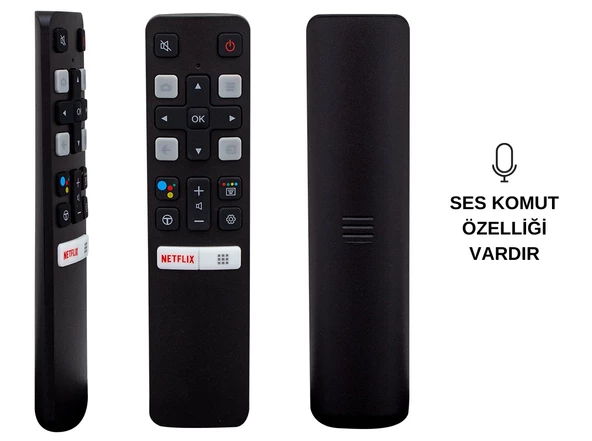 TCL RC 802V FMR1 50'' - 55'' ANDROID TV SESLİ KONTROL AKILLI LCD-LED TV KUMANDA - Resim 2