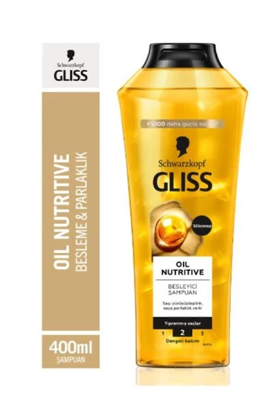 Gliss Oil Nutritive Şampuan 400 x 6'li Set - 2