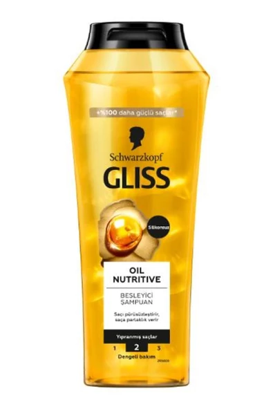 Gliss Oil Nutritive Şampuan 400 x 6'li Set - 3