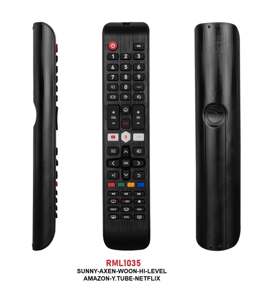 SUNNY-AXEN-WOON-HILEVEL-PREO-ELTON NETFLIX-YOUTUBE TUŞLU LCD LED TV KUMANDA (70143=40173=12853) ürün görseli 1