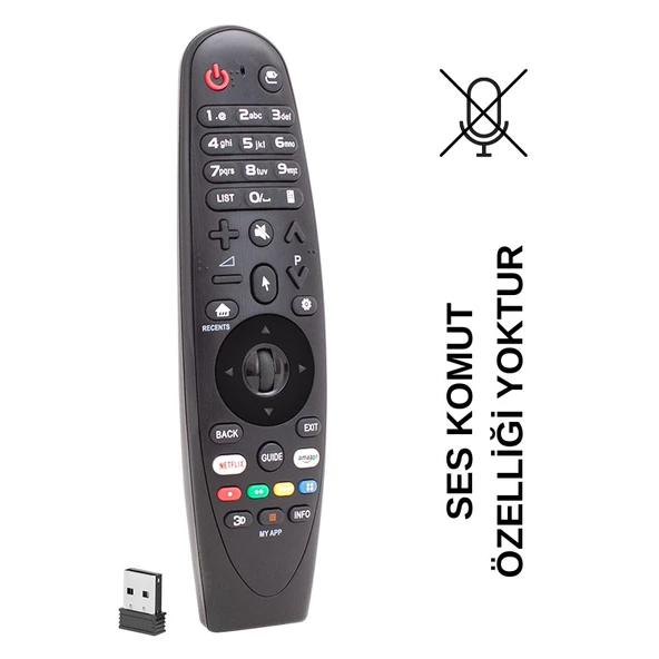 (AİR MAUSE) HUAYU KL RM-G3900 V2 LG SMART TV NETFLIX-AMAZON TUŞLU UNIVERSAL SİHİRLİ SMART TV KUMANDA