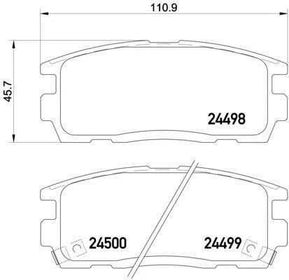 Chevrolet Captiva Arka Fren Balatasi (2006-2014) 2.0 96626076 - Resim 2