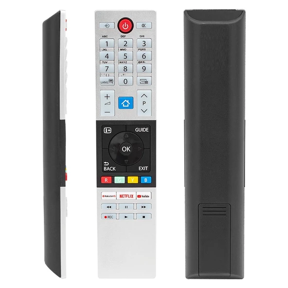 TOSHIBA CT-8528 NETFLIX-YOUTUBE-RAKUTEN TV TUŞLU LCD LED TV KUMANDA - Resim 2