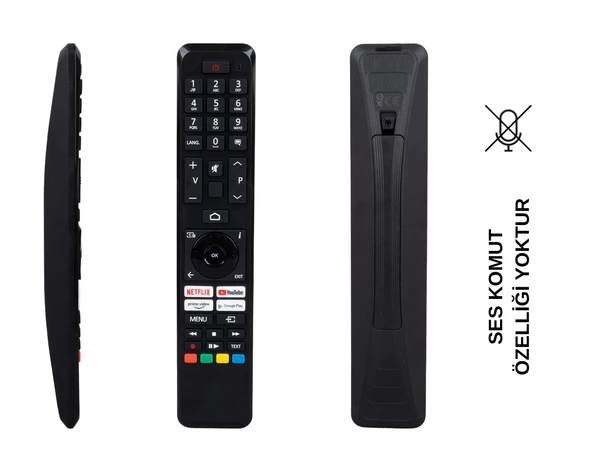(SES KOMUTSUZ) VESTEL VS-V4 NETFLIX-YOUTUBE-GOOGLE PLAY-PRIME VIDEO TUŞLU LCD LED TV KUMANDA ürün görseli 1