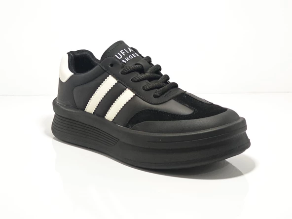 Lufıan CHRISTINA 122230019 Siyah Kadın Deri Günlük Sneakers