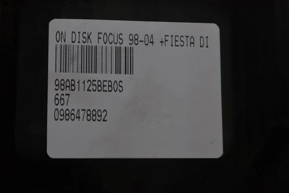 Fusion Ön Fren Disk (2002-2011) 1.6, 1.4 L DURATEC, 1.6 TDCI DURATORG, 1.4 TDCI DURATORG 98AB1125BE - 2