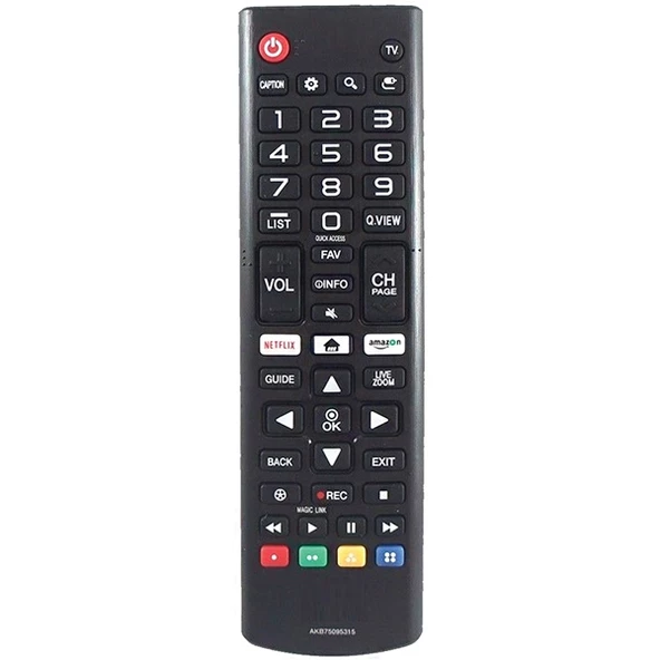 LG AMAZON+NETFLIX TUŞLU MAGIC LINK LCD LED TV KUMANDA AKB75095315 (40029=18241)