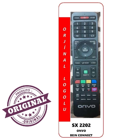 ONVO BEİN CONNECT TUŞLU LCD TV KUMANDASI ürün görseli 1